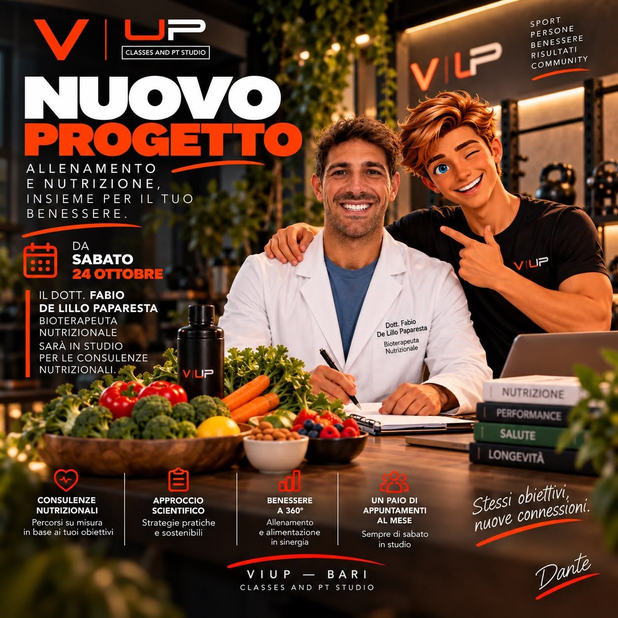 Progetto di consulenze nutrizionali presso V UP Bari